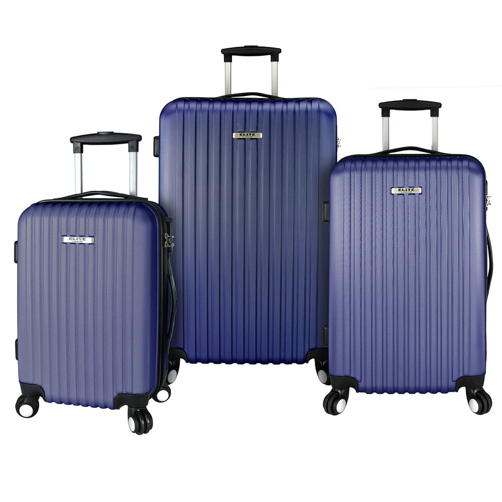 Elite Luggage Davis 3Piece Lightweight Luggage Set, Purple