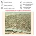 thumbnail image 4 of HISTORIX Vintage 1870 Clarksville Tennessee Map Print - 24x30 Inch Old Bird's Eye View of Clarksville Montgomery County Tennessee Wall Map Poster, 4 of 7