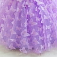 thumbnail image 2 of Vedolay Summer Dresses Toddler/Girls Short Sleeve Casual A-Line Twirly Skater Dress for School Party,Purple 5-6 Years, 2 of 5