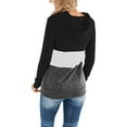 thumbnail image 4 of Sweat-shirt Imprimé à Col Rond à Manches Longues et à Coutures Tricolores pour Femmes, 4 of 7