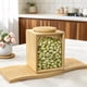 thumbnail image 4 of Tarro de almacenamiento con tapa a prueba de polvo, transparente, multifuncional, para frutas, productos secos, frutos secos, cereales, condimentos, hojas de té., 4 of 8