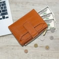 thumbnail image 4 of JVBTVB Women's Compact Genuine Leather Wallet Small Credit Card Holder Clutch Purse with Zipper Snap Closure Lightweight, 4 of 9