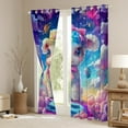 thumbnail image 3 of Feelyou Dreamy Cute Sheep Black Out Curtains for Teens, Outer Space Planet Curtains Pack of 2 (42x63 Each), Mystic Starry Sky Bedroom Curtains, Curtains and Drapes Room Decor, 3 of 6