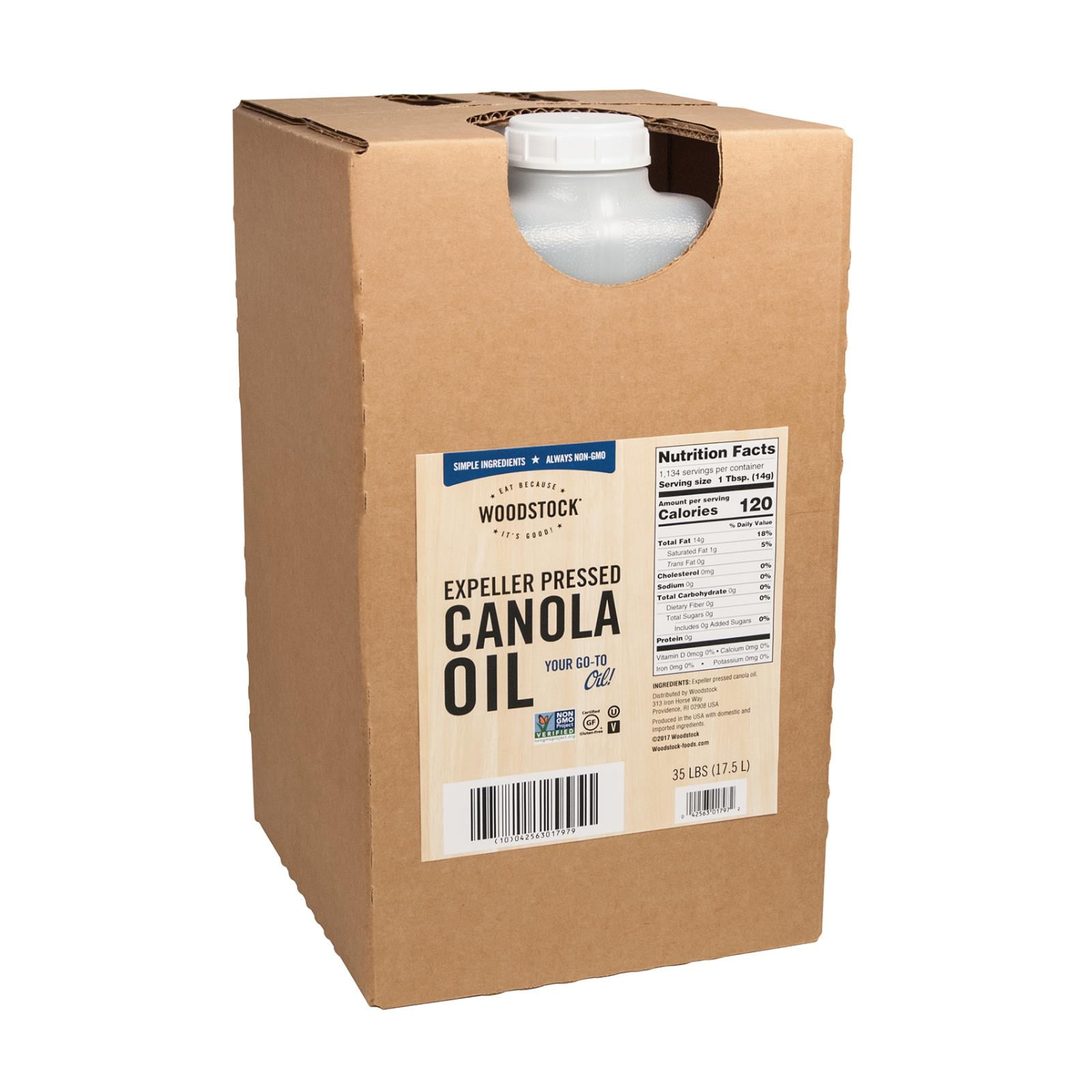 Woodstock Expeller Pressed Canola Oil Single Bulk Item 35lb