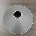 thumbnail image 7 of FSLiving 1-Pack 8.7" Industrial Vintage Metal Bulb Guard Iron Cone Hanging Ceiling Holder DIY Light Shade Decorative Replacement Lamp Shade for Pendant Light Table Lamp Wall Sconce - Chrome, 7 of 7