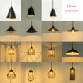 thumbnail image 4 of KAYYELAMP Hanging Light E26 Connection Black Metal Lampshade E12 Base 3.2Ft Cord Vintage Style Pendant Light Replacement Downlight For Kitchen Island Office(No Bulb), 4 of 6