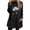 Black, variant on Fleece Sweatshirts for Women Long Sleeve Round Neck Tunic Top with Pockets Daisy Print Pullover for Fall Winter Casual Soft Warm Loungewear