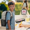 thumbnail image 5 of HUIACONG Muted Camo Pink Bow Kids Backpack Set for Girls with Lunch Box Insulated Water Bottle 4Pcs Backpack and Water Bottle Cover with Padded Strap for Girl Kid Students Elementary School Age 6-12, 5 of 7