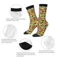 thumbnail image 3 of Pofeuu Berries And Citrus Print Crew Socks, Adult Running Hiking Socks for Youth and Adult, 3 of 6