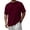 Wine #4, variant on Dresfit Shirts Men Big and Tall Short Sleeve T Shirts Summer 2026 Crew Neck Solid Workout Shirt Chest Pocket Basic Loose Fit Tops White L