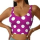 thumbnail image 1 of Balery Purlpe And White Polka Dot Sujetadores deportivos con espalda cruzada para mujer, acolchados, sin costuras, de alto impacto, ideales para yoga, gimnasio, entrenamiento y fitness.-Medium, 1 of 8
