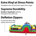 thumbnail image 6 of TentandTable Giant Inflatable Obstacle Course with Rock Climbing Wall, Slide, Tunnel, Commercial Bouncer with Blower, 30' x 11' x 11' Retro Theme, 6 of 8