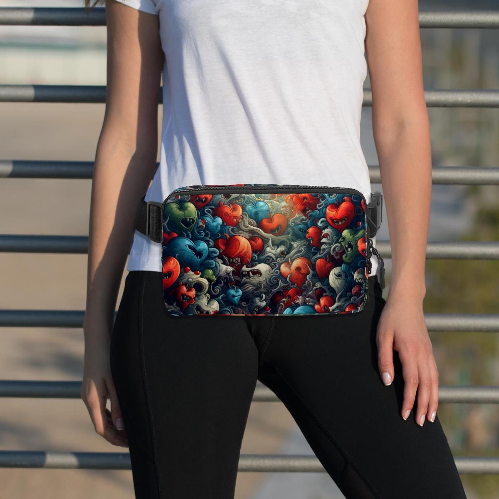 Love Lightweight Adjustable Fanny Packs with Extension Strap - Unisex Waist Bags Running Belt