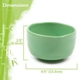 thumbnail image 3 of BambooMN Matcha Traditional Tea Bowl - Soft Light Green - 1 Piece, 3 of 6