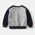 thumbnail image 5 of RUTAYY Children Boys Sweatshirt Plush Long Sleeve Color Block Casual Warm Playful Classic Pullover, 5 of 9