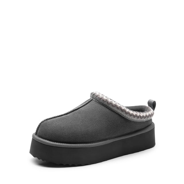 Pantuflas de Plataforma de Gamuza Genuina para Mujer DREAM PAIRS