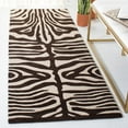 thumbnail image 2 of SAFAVIEH Soho Paige Striped Wool Area Rug, Beige/Charcoal, 5' x 8', 2 of 6