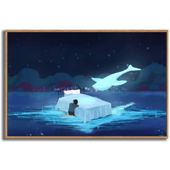 IDEA4WALL Framed Canvas Wall Art for Living Room, Bedroom Dreamland Theme Canvas Prints for Modern Home Decoration Ready to Hang