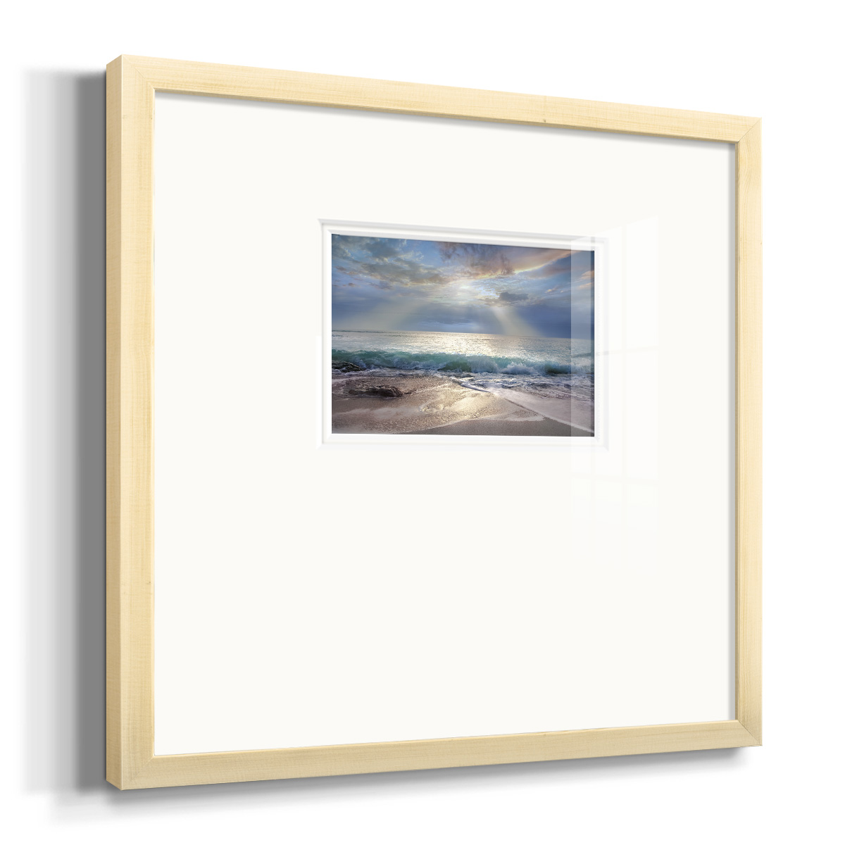 Aqua Blue MorningPremium Framed Print