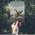 thumbnail image 2 of Avila Beach, California, Humpback Whale (4x6 Birch Wood Postcards, 2-Pack Stationary, Rustic Home Wall Decor), 2 of 5