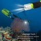 thumbnail image 1 of Snorkel Buceo Linterna de buceo XM-L2 T6 18650/AAA con pilas 3 modos antorcha Ndcxsfigh Nuevos Originales, 1 of 6