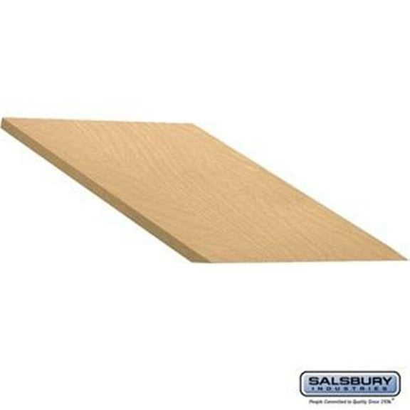 SalsburyIndustries 24 in. Deep Extra Wide Designer Wood Locker In-Line Sloping Hood Filler - Maple