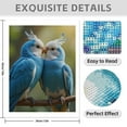 thumbnail image 3 of Diamond Art Kit for Adults, Blue Feathered Parrots Perched Together Diamond Painting for Adults Beginners, DIY Diamond Art Painting Kits, 5D Diamond Painting Crafts for Home Decor 12x16 Frameless, 3 of 7