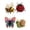 Red, variant on QIUXUJ - 6cm Tiny 3D Beaded Animal DIY Kit, 2026 New Petite Bead Craft Set with Colorful Beads & Instructions, Handmade Embroidery Kit for Adult Beginners Hobbyists (Red)