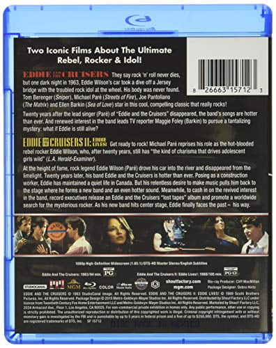 Eddie and the Cruisers / Eddie and the Cruisers II: Eddie Lives! (Blu-ray), Drama, Shout! Factory