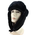 thumbnail image 4 of Russian Ushanka Badge Bomber Hat Pilot Hat Winter Hat with Earflaps Winter Warm Hat, 4 of 7