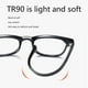 thumbnail image 3 of Espejo plano con luz anti-luz azul Gafas para miopía Anti-radiación Computadora Protección ocular, 3 of 5