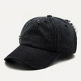 thumbnail image 6 of CoCopeanut Baru Pria Wanita Musim Panas Musim Gugur Fashion Dipakai Denim Cap Rekreasi Visor Topi Tren Lubang Topi Bisbol Hip Hop Olahraga topi Gorros, 6 of 6