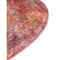 thumbnail image 5 of Unique Loom Baracoa Collection Area Rug - Rumba (5' 5" Round Red/Brown), 5 of 6