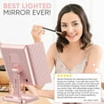 AirExpect Makeup Mirror Vanity Mirror with 1 x 2 X 3 X Magnification