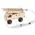 thumbnail image 1 of Camión de bomberos hidráulico de madera Science Kit para niños de 8 a 12 años, 1 of 1