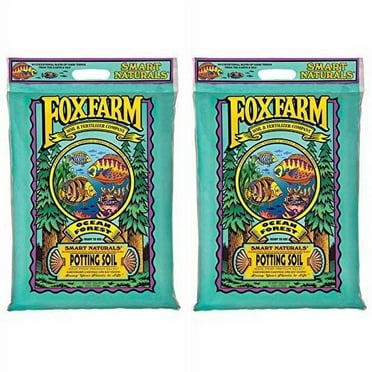 FoxFarm FX14053 Ocean Forest Potting Soil, 2 - 12-Quart Bags