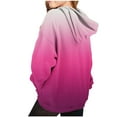 thumbnail image 3 of Eltusu Girls Pullover Hoodies, Casual Gradient Long Sleeve Thermal Sweatshirts with Pockets Hot Pink Size 4-14 T, 3 of 7
