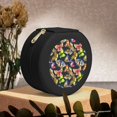 thumbnail image 6 of Naloa Butterfly Wild Insect Round Jewelry Box, Travel Jewelry Organizer, 3.9 x 3.9 x 2in Jewelry Storage Box for Women-Black, 6 of 7