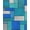Blue, Pattern 3, variant on ODIKA 4' x 6' Machine Washable Non-Slip Area Rug, Geometric Building High Traffic Rug, Green, 3717