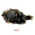 thumbnail image 4 of Maojin Decoración de Halloween Decoraciones de Halloween Nuevas pegatinas de pared de Halloween Zom-bie Pared rota 3d Pegatinas de pared de Halloween(Buy 2 Get 1 Free), 4 of 7