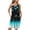 Light Blue, variant on Fazvaoo Sleeveless Nightgowns for Women Pleated Front Pockets Nightdress Print Sleepwear(Blue,Size S-XXL)