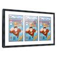 thumbnail image 2 of Comic Book Frame Wall Display with Mat for 3 CGC, CBCS OR PGX Graded Comics - Black Comic Frame for 8.125x13 Comics, 2 of 5