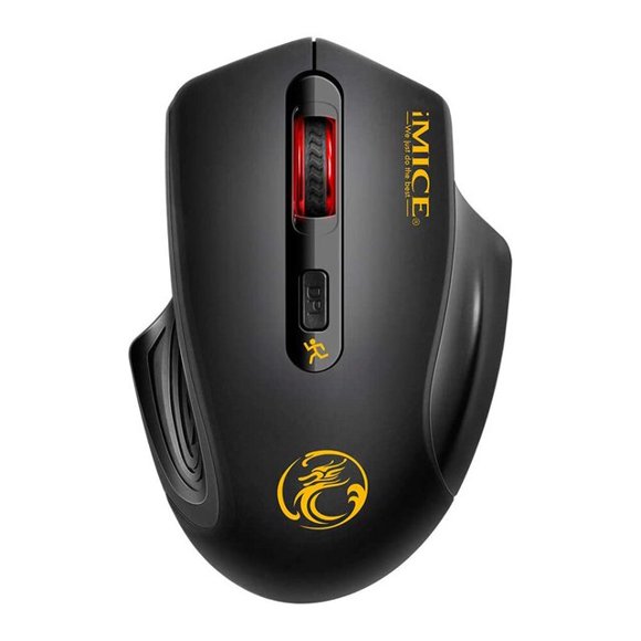 E 1800 Mouse 2.4GHz Black Audio For Desktop Mac PC Windows Linux Vista Black