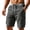 Dark Gray, variant on Guluxicc Men's Cargo Shorts Elastic Waist Drawstring Summer Hiking Shorts With Multi Pockets