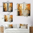 thumbnail image 4 of Designart "Rustic Reflections Gold Grey art painting II" Abstract Collages Framed Wall Art Set Of 2 - Gold Abstract Gallery Wall Frame Set For Home Decor, 4 of 6