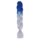 thumbnail image 1 of Nvzi Extensiones de cabello para trenzar para mujer, 6 paquetes de 100 g/paquete, 24 pulgadas, cabello sintético resistente al calor para trenzas de ganchillo, azul oscuro a gris., 1 of 2