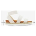 thumbnail image 2 of Dream Pairs Women's Platform Wedge Sandals JIMMIE WHITE Size 5.5, 2 of 7