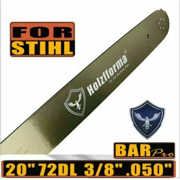 HolzfformaÂ® 3/8 .050 20inch 72 Drive Links Guide Bar Wagners