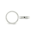 thumbnail image 2 of Gem & Harmony Ladies or Mens Sterling Silver 4mm Edge Design Wedding Band Ring for Women, 2 of 4