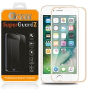[2-Pack] iPhone 8 Plus / iPhone 7 Plus SuperGuardZ Tempered Glass Screen Protector [Full Coverage, Edge-To-Edge Protection], Anti-Scratch, Anti-Shock [Gold]